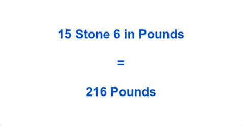 what is 15 stone in pounds